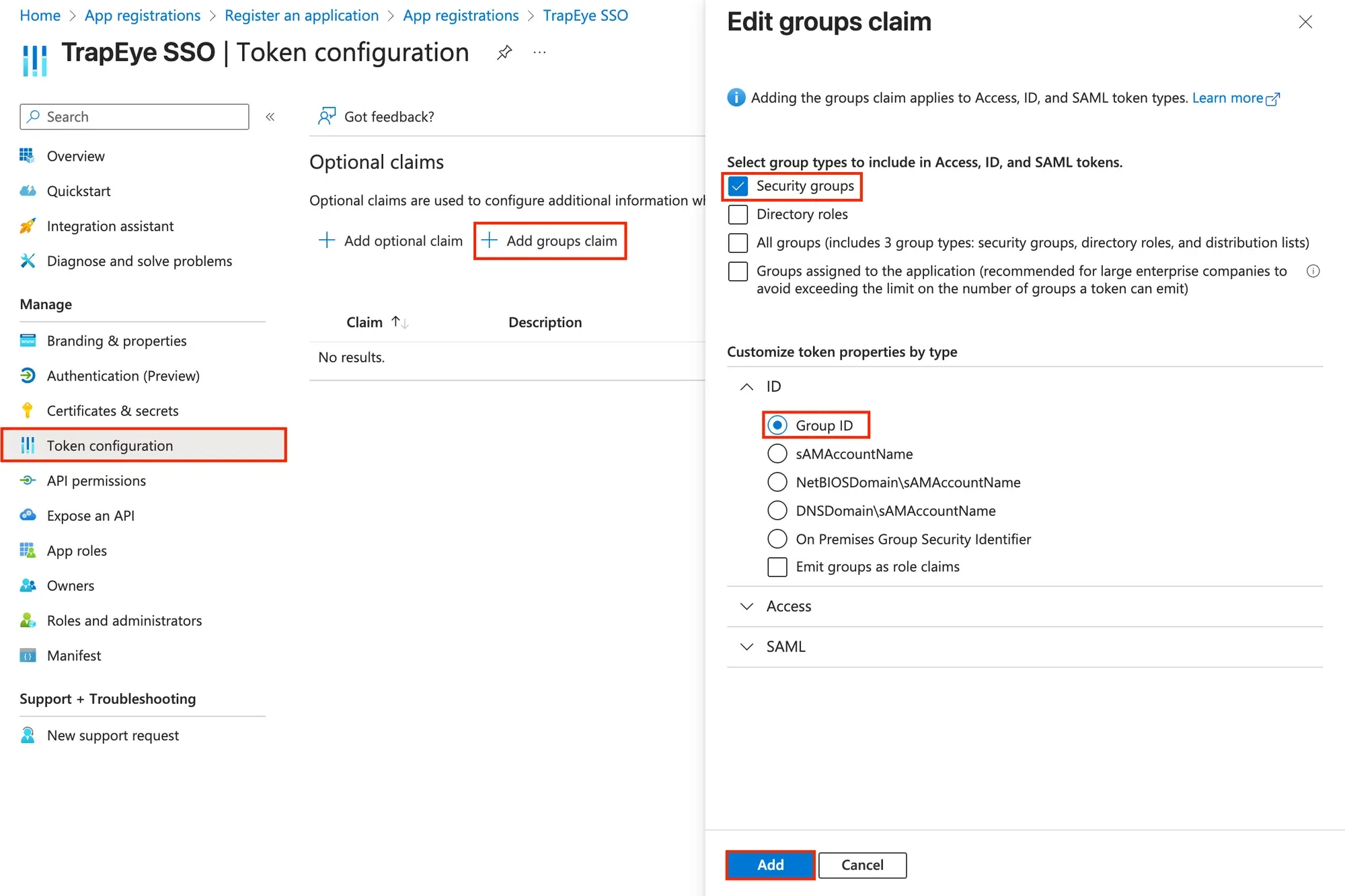 Group Claim