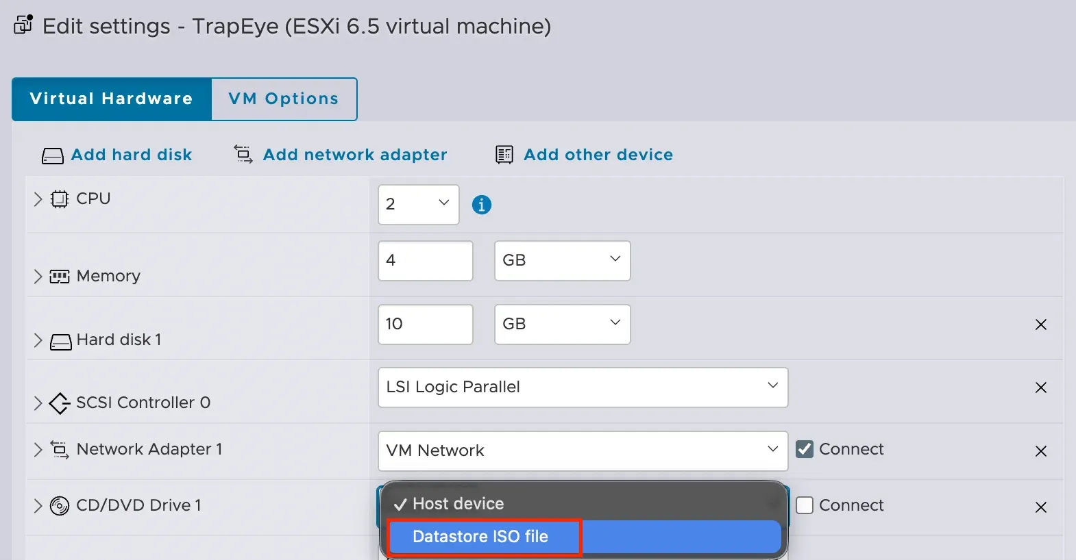 Select ISO