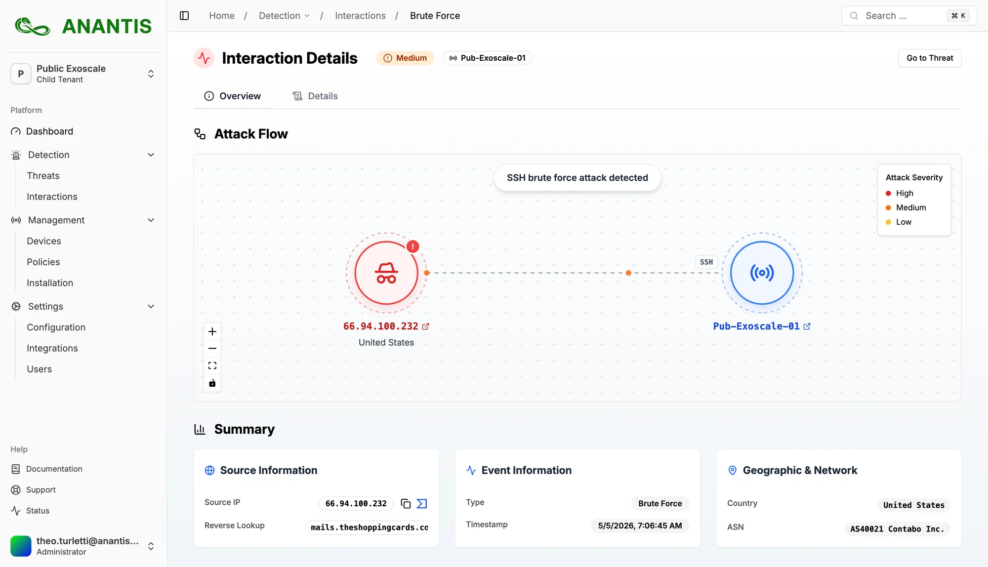 TrapEye Detection Console