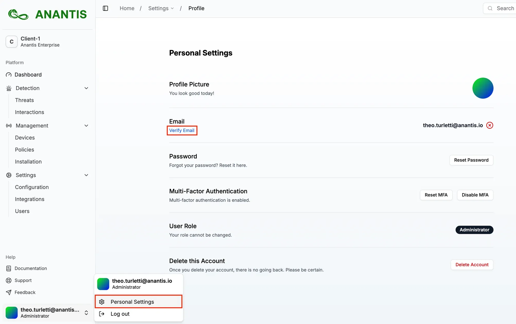 Verify Email